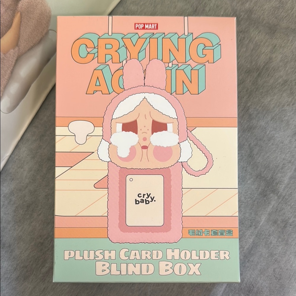 POP MART CRY BABY Crying Again Series - Plush Card Holder Blind Box